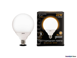 Gauss LED G125 22w 830/840 E27