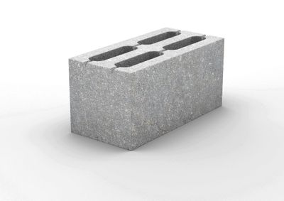 Блок стеновой бетонный 4 пустотный-390*190*188,  М100, F15