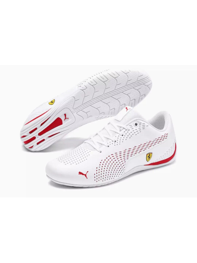Puma Scuderia Ferrari Drift Cat 5 Ultra 2 White Rosso Corsa
