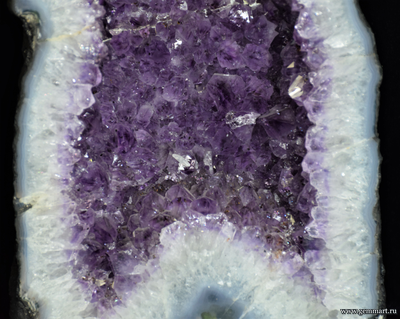 Аметист (разн. кварца), жеода в агате. 185*140*395мм (ААА)