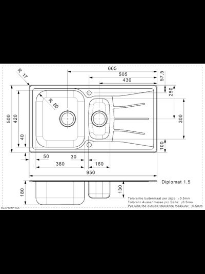 Мойка Reginox Diplomat R 15 OKG lux POP UP
