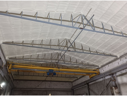 Утепление ангара, склада, производственного цеха пенополиуретаном