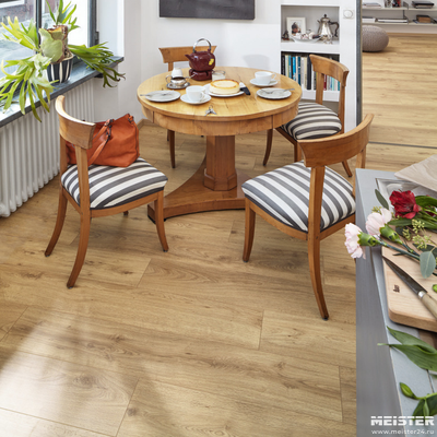 Ламинат Meister LD150 Дуб Лайт Чимси 6376 32 класс толщина 8 мм с фаской 2.550 м2