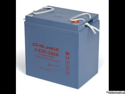 Аккумуляторная батарея Chilwee 3-EVF-200A (6В-226А\ч С5) 260х180х273 д.ш.в.