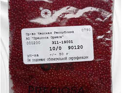 Гранатовый непрозрачный бисер