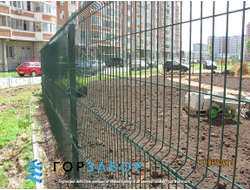 Сетчатое 3D ограждение в горячем цинке из прутка 5мм