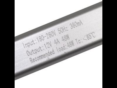 Блок питания 48W 12V IP22 Long (12V/4A/48W) (4LED/IP22 сетка/1 год)