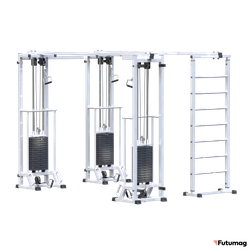 Блочный кинезиотренажер Биотонус-3+шведская стенка AR087 3х2200