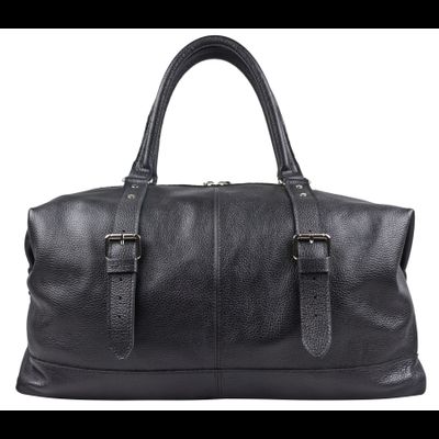 Кожаная дорожная сумка Campora black (арт. 4019-01)