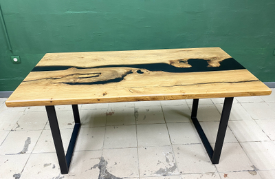 слэб, стол река, карагач, дуб, мебель на заказ, стол из слэба, мебель для ресторана, столешница спил