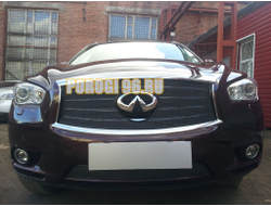 Защита радиатора Infiniti JX35 2012-2014/QX60 2014-2016 black низ PREMIUM