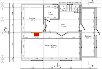 Двухэтажный каркасный дом с тремя спальнями 86м² (SK85)