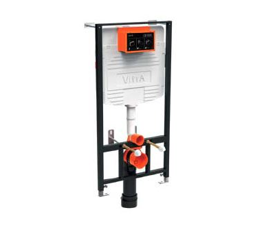 Комплект: Подвесной безободковый унитаз VitrA S10 Spinflush, с сиденьем микролифтом, инсталяцией и панелью управления 9842B003-7206