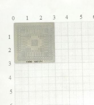 Трафарет BGA для реболлинга чипов компьютера ATI AMD CPU 0,5мм