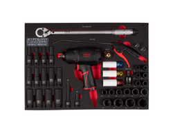 Набор пневмоинструмента 1/2" с принадлежностями, ложемент, 41 предмет MIGHTY SEVEN NC-4255QA