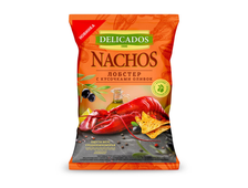 Деликадос со вкусом Лобстер с кусочками оливок,TM Delicados, чипсы кукурузные, в упаковке 150 гр