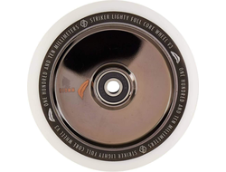 Купить колесо STRIKER LIGHTY FULLCORE V3 WHITE 110 (Metallic Black) для трюковых самокатов в Иркутск
