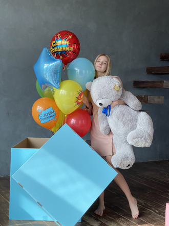 Связка шаров ко дню рождения