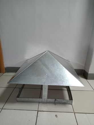 Колпак 510*510 (дымник) неокрашенный цинк.
