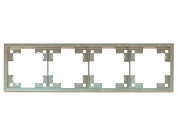Рамка четверная стандарт, платина Rikett - 35840 PL