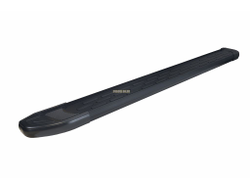 Пороги алюминиевые "Premium Black" 2000 черные Slitkoff для Volkswagen TERAMONT (2018-2025)