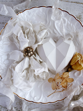 Шебби-лента Бежевая мастика  в интернет магазине Страна лент общий план