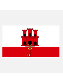 Флаг Гибралтара гостевой Adria Bandiere BG071 20x30 см