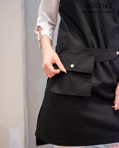 Фартук медицинский DOCLIKE DL015 черный
