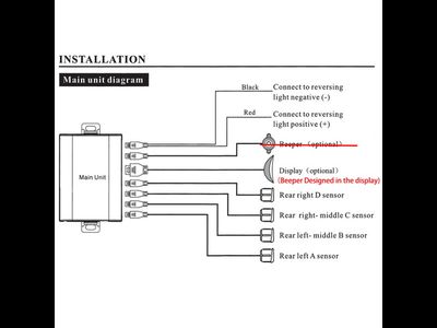 Парктроник универсальный светодиодный датчик парковки