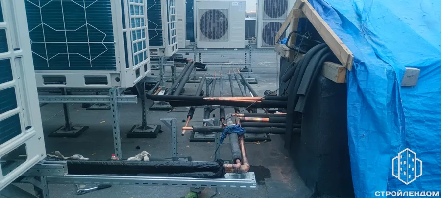 Монтаж VRV и ККБ системы 