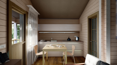 Гостевой домик для базы отдыха 27 м2