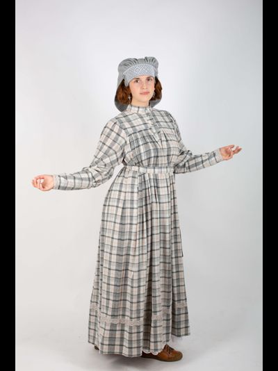 Платье "Поморское" в клетку