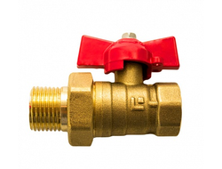 Кран шаровый 11Б27П PN16 Д15 накидная гайка