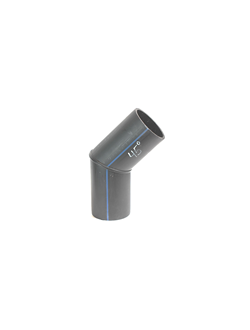 D125 SDR17 Отвод сварной сегментный ПНД ПЭ100 1°- 45°