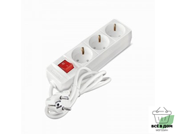 СОЮЗ сет.удл ПВС 3x1 3роз. 1.5м 16А земля, выкл 481S-8301