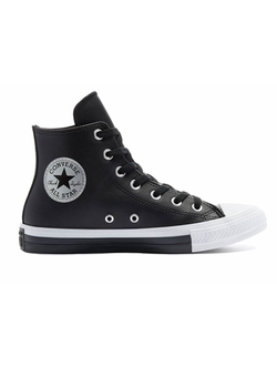 Кеды Converse Chuck Taylor All Star кожаные черные высокие