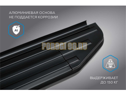 Пороги "Black" для Exeed RX 2022-