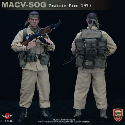 Боец спецназа MACV-SOG 1970 (война во Вьетнаме) - Коллекционная ФИГУРКА 1/6 MACV-SOG Prairie Fire 1970 (UD9034) - UJINDOU
