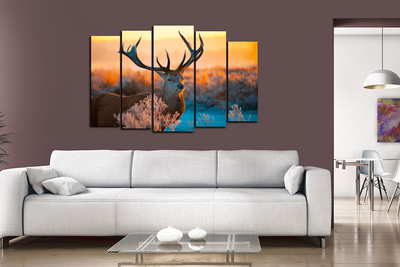 Модульная картина "Взгляд животного"