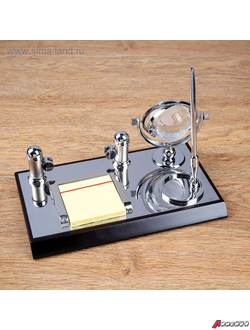 Набор настольный Премьер 4в1 с визитницей, черное дерево. 4428138