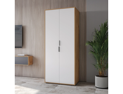 Шкаф для одежды Оптима ОП-01 Дуб Крафт золотой/Меренга