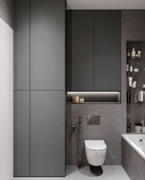 Мебель в ванную. Материал фасадов ЛДСП. Срок изготовления от 15 рабочих дней. Цена на момент заказа 24000 руб