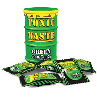 Гипер кислые леденцы Toxic Waste Green 42 g (США)