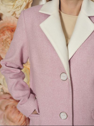 Пальто 509-0323 розовый