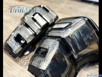 Стопы Toyota Land Cruiser Prado 150 2009-2017 стиль 2018+ с анимацией (дымчатые)