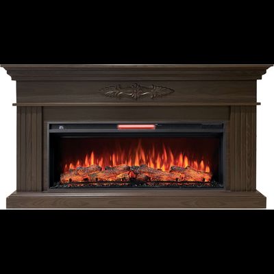 Линейный электрокамин Bergamo AO с очагом Joker 45