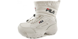 Дутики FILA FLEECE Белые с мехом