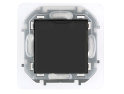 Legrand, Inspiria, Розетка 2К+З IP44 с крышкой 16 А - 250 В - антрацит