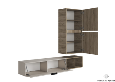 Бохо НМ-001 гостиная Дуб Крафт Серый/Кашемир