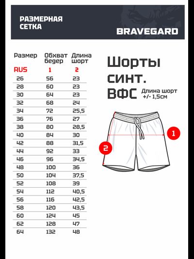 Шорты синтетические для самбо ВФС Bravegard Победа синие